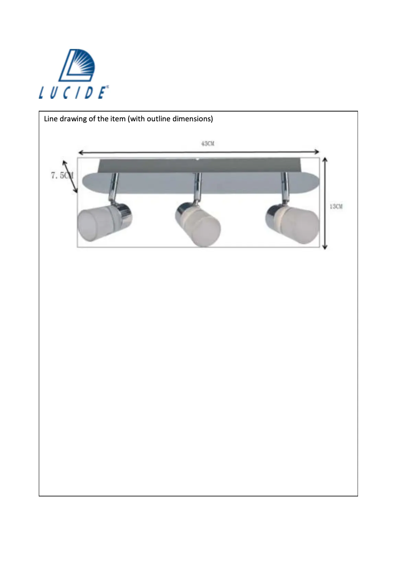 Page n°1 - Manuel utilisateur Lucide Xanto-LED