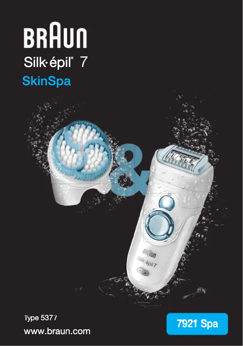 Page n°1 - Manuel utilisateur Braun Silk-épil 7 SkinSpa 7931