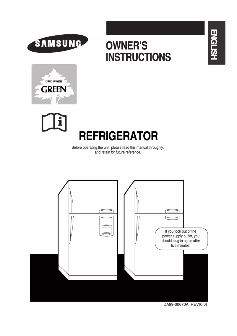 Page n°1 - Manuel utilisateur Samsung SR-43NXB