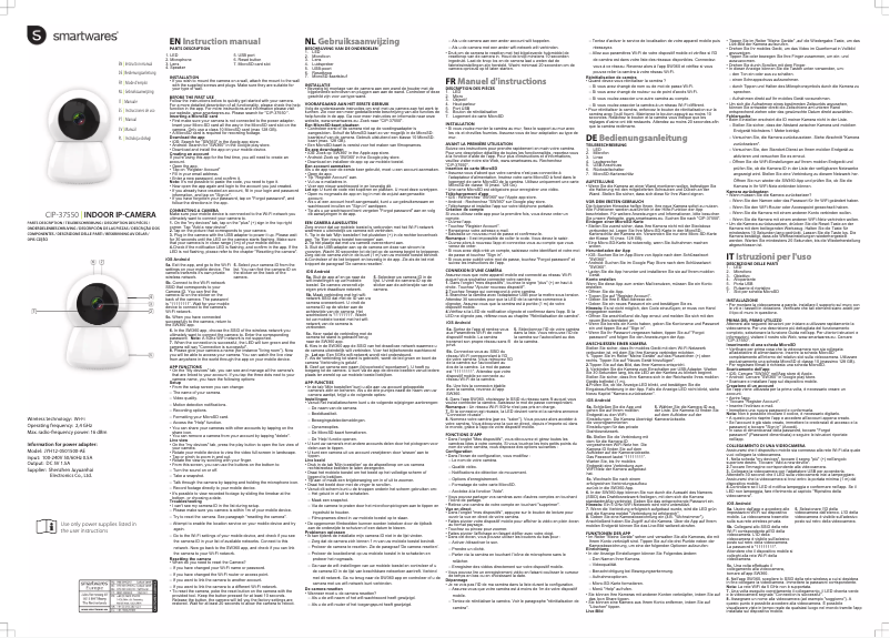 Image de la première page du manuel de l'appareil CIP-37550