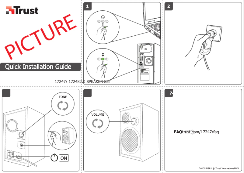 Página 1 del manual Manual de usuario Trust Qubic Speaker Set