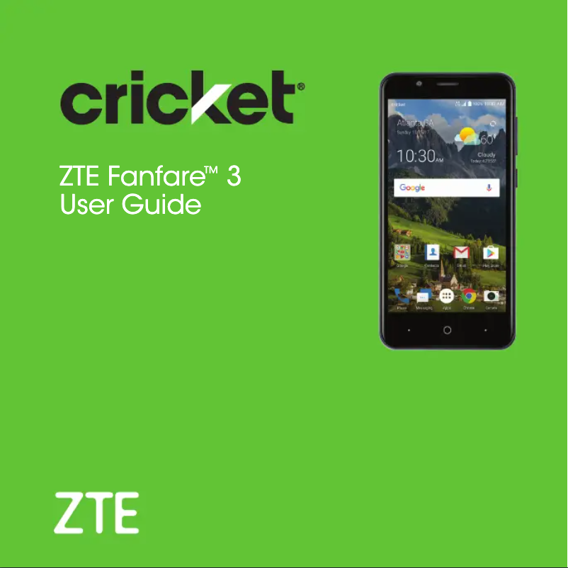 Page n°1 - Manuel utilisateur ZTE Fanfare 3