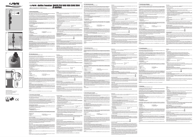 Image de la première page du manuel de l'appareil delta heater E-series DH100