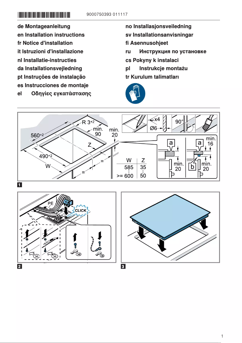 Page 1 de la notice Instructions / montage Constructa CM321053