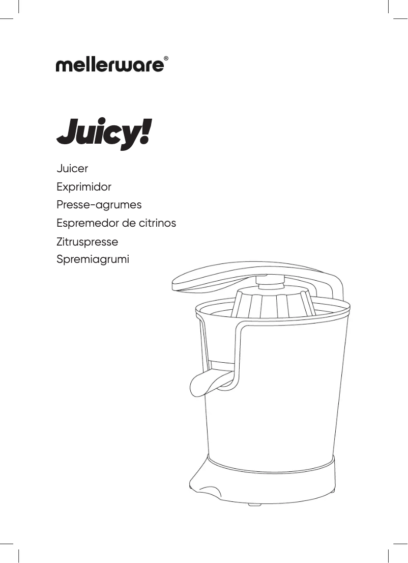 Page n°1 - Manuel utilisateur Mellerware Juicy!