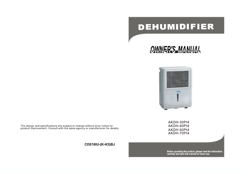 Image de la première page du manuel de l'appareil WDK30AE7N