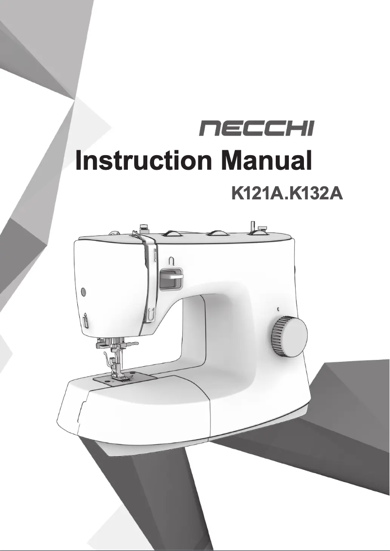 Page n°1 - Manuel utilisateur Necchi K121A