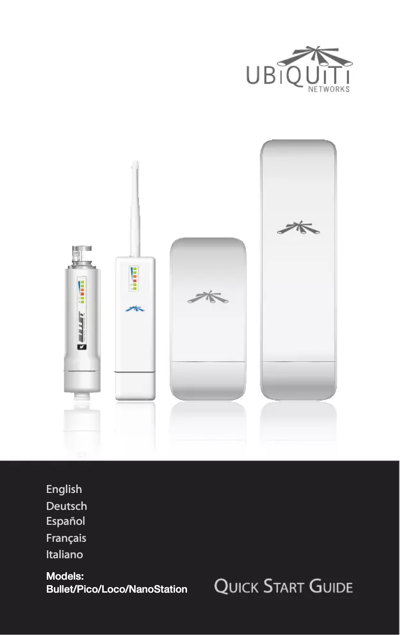 Page 1 de la notice Manuel utilisateur Ubiquiti Networks PicoStationM2HP