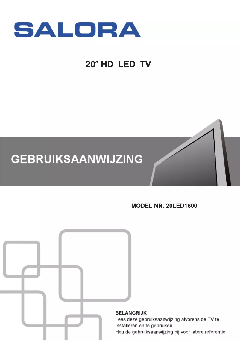 Image de la première page du manuel de l'appareil 20LED1600