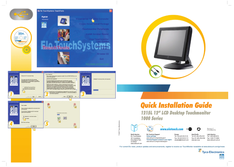 Page n°1 - Manuel utilisateur Elo 1215L