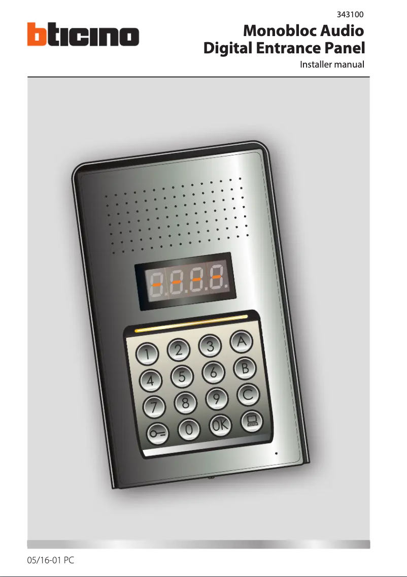 Image de la première page du manuel de l'appareil 343100