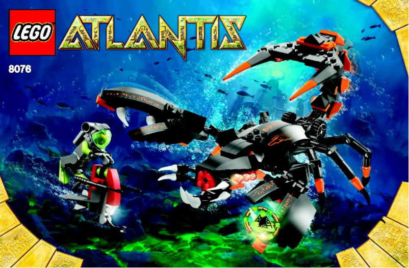Page 1 de la notice Manuel utilisateur Lego Atlantis 8076