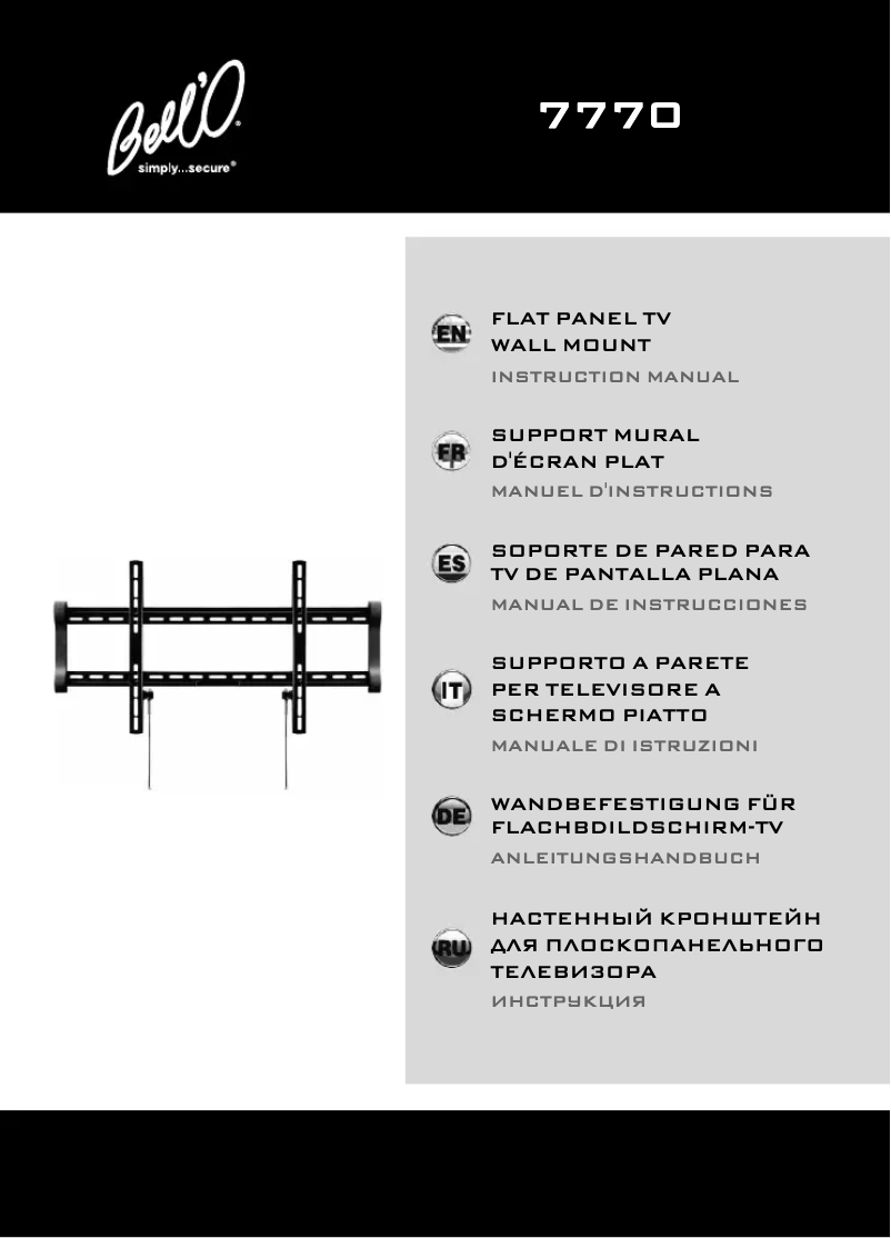 Page n°1 - Manuel utilisateur Bell'O 7770B