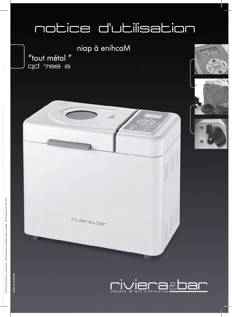 Image de la première page du manuel de l'appareil QD 788 A