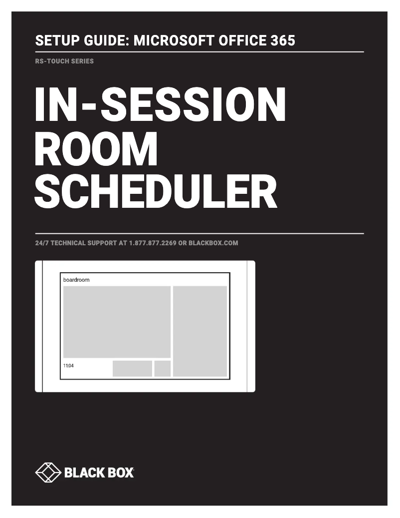 Page 1 de la notice Manuel utilisateur Black Box RS-TOUCH7-W