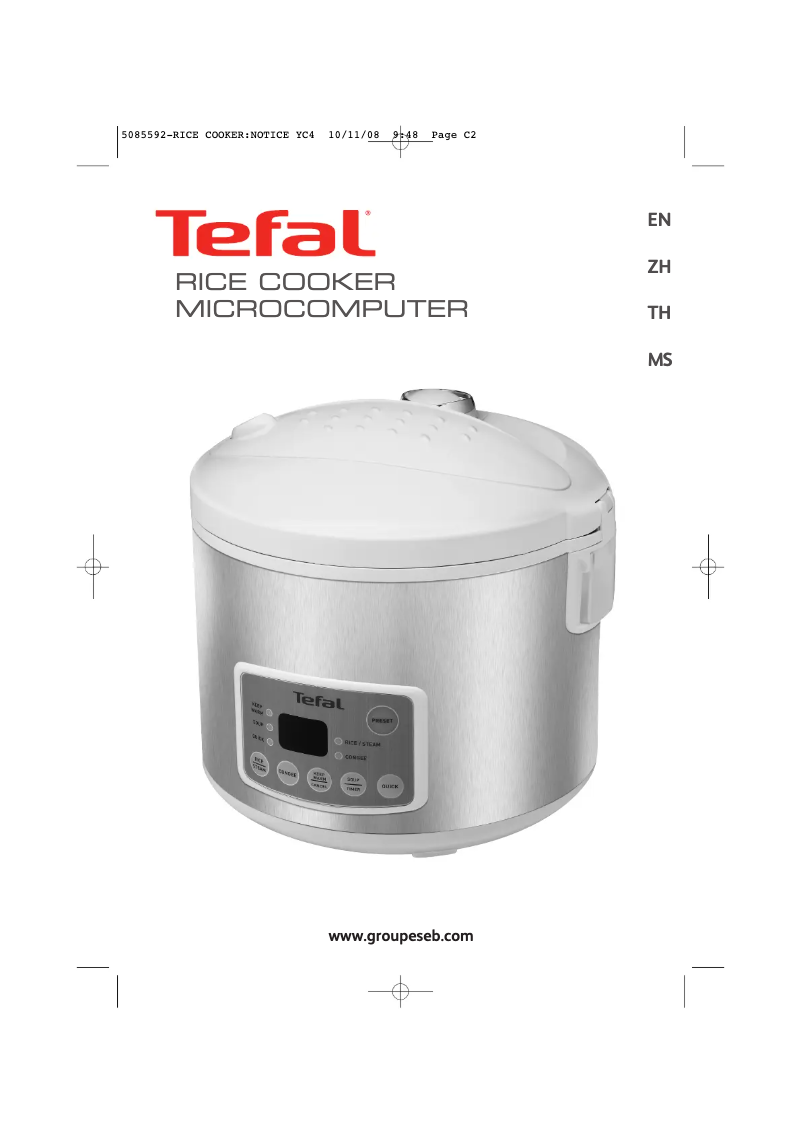 Page n°1 - Manuel utilisateur Tefal LED Micro RK401171