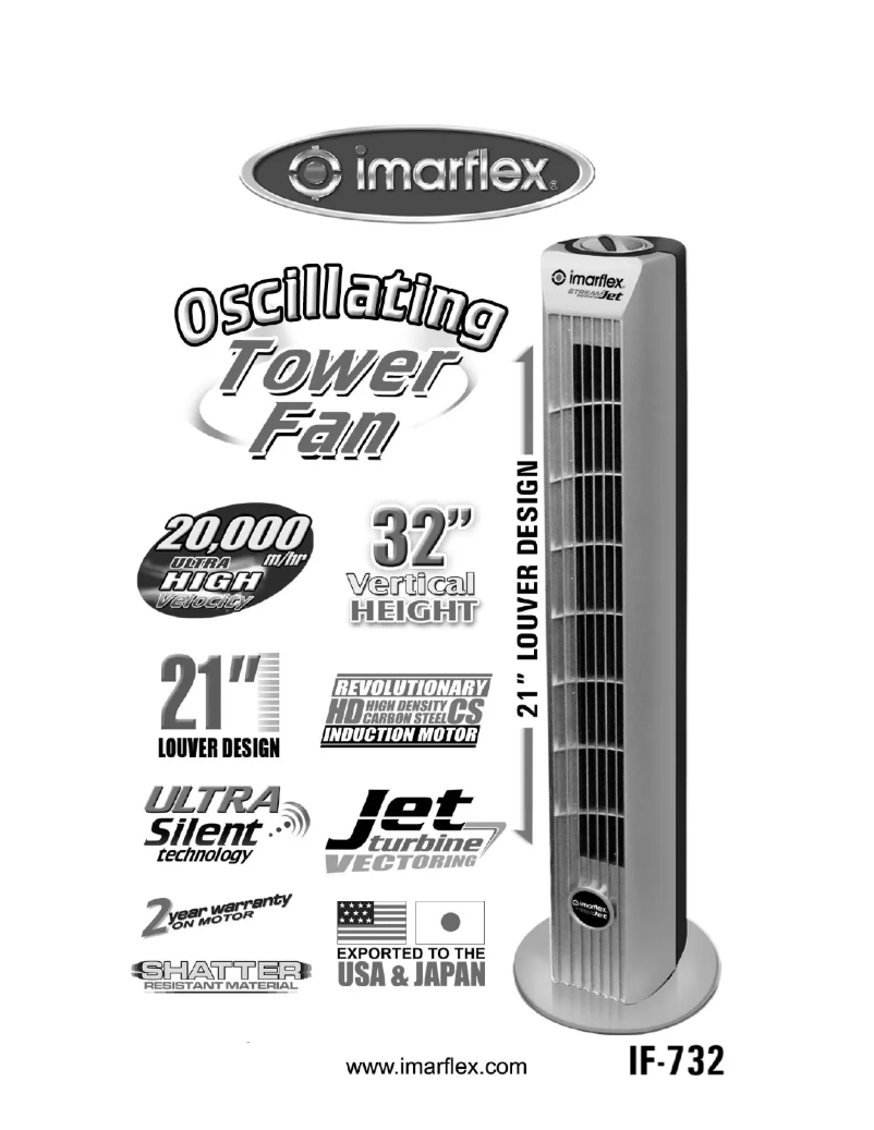 Page 1 de la notice Manuel utilisateur Imarflex IF-732