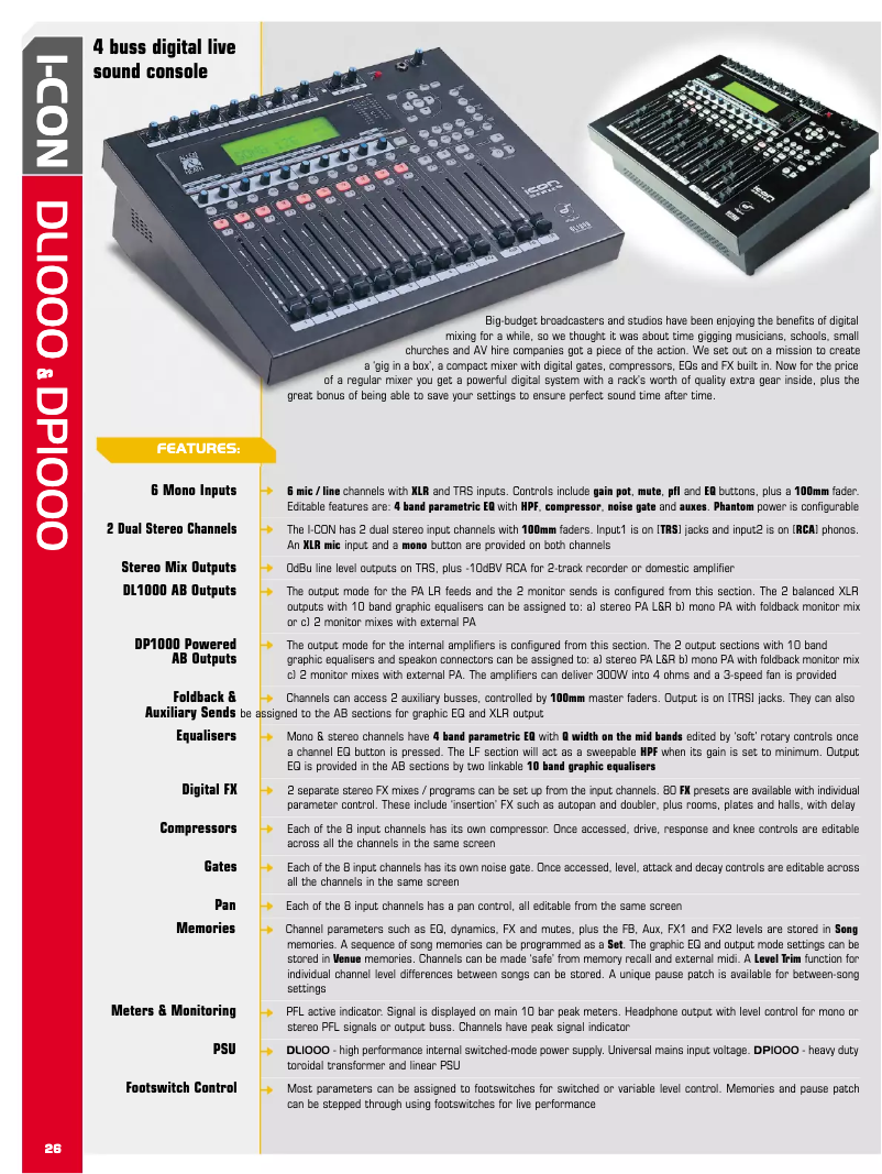 Image de la première page du manuel de l'appareil DL1000