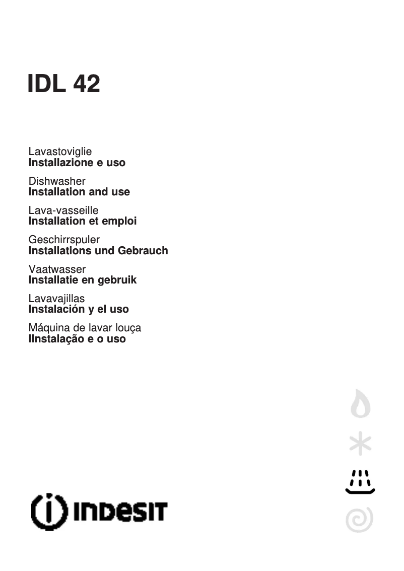 Page n°1 - Manuel utilisateur Indesit IDL 42 EU