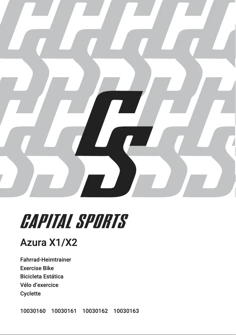 Image de la première page du manuel de l'appareil Azura X2