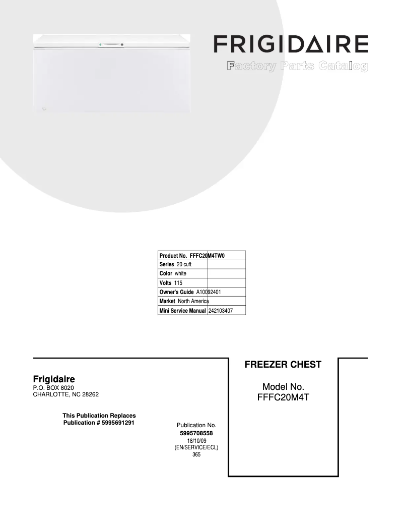 Image de la première page du manuel de l'appareil FFFC20M4TW