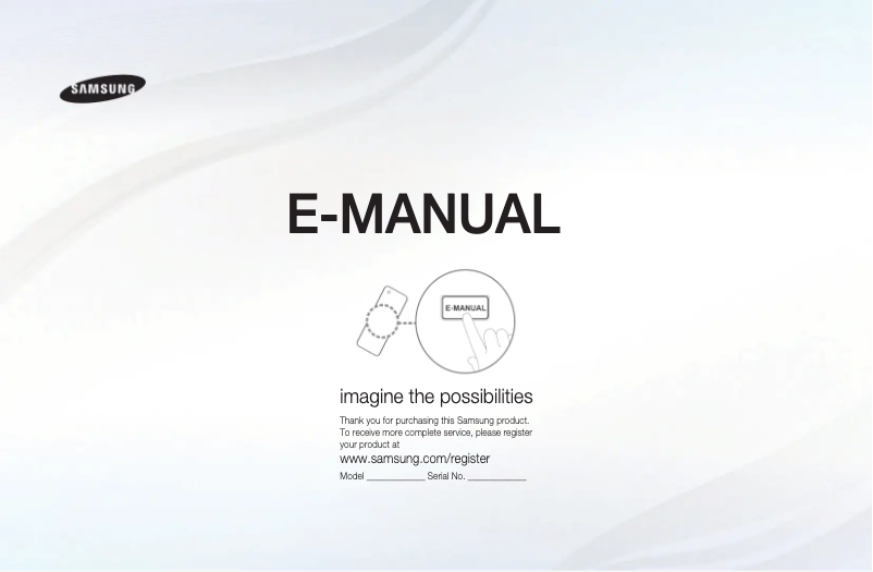 Page 1 de la notice Manuel utilisateur Samsung LA40D551K8R