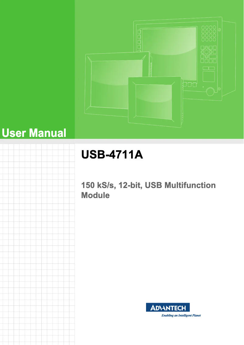 Page n°1 - Manuel utilisateur Advantech USB-4711A-BE