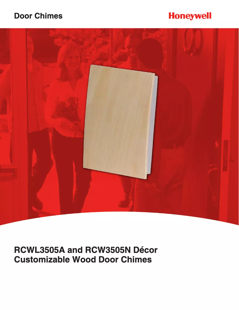 Page 1 de la notice Fiche technique Honeywell RCWL3505A