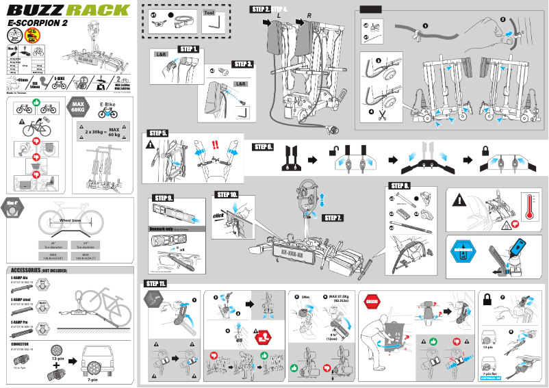 Page 1 de la notice Manuel utilisateur Buzz Rack E-Scorpion 2
