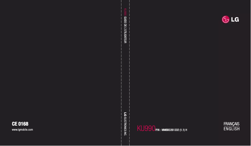 Page n°1 - Manuel utilisateur LG Viewty