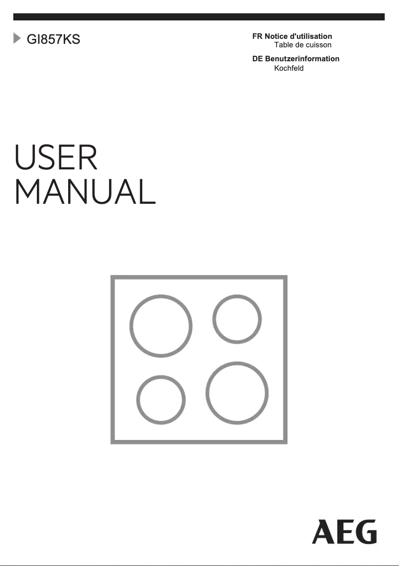 Image de la première page du manuel de l'appareil GI857KS