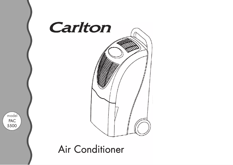 Page 1 de la notice Manuel utilisateur Carlton PAC5500