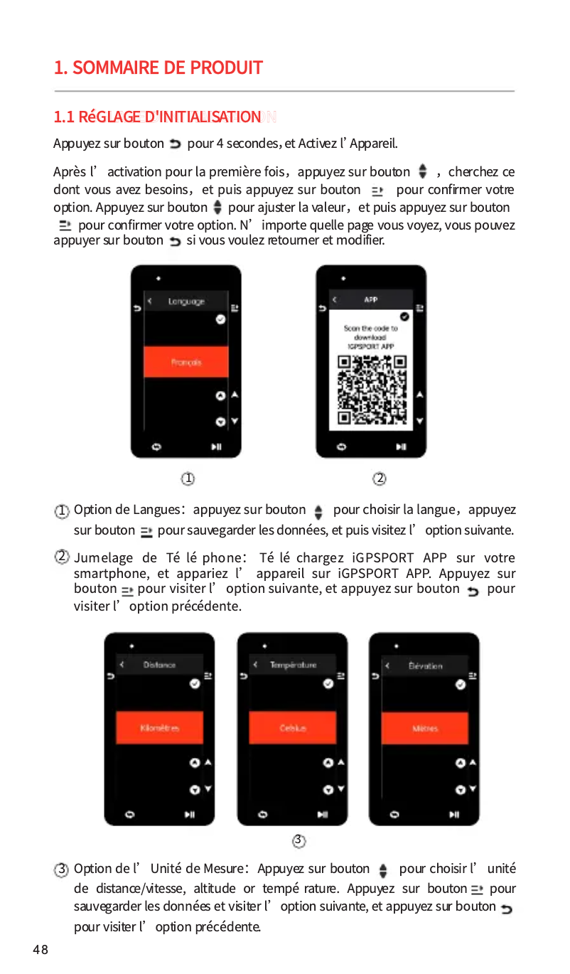 Image de la première page du manuel de l'appareil iGS630