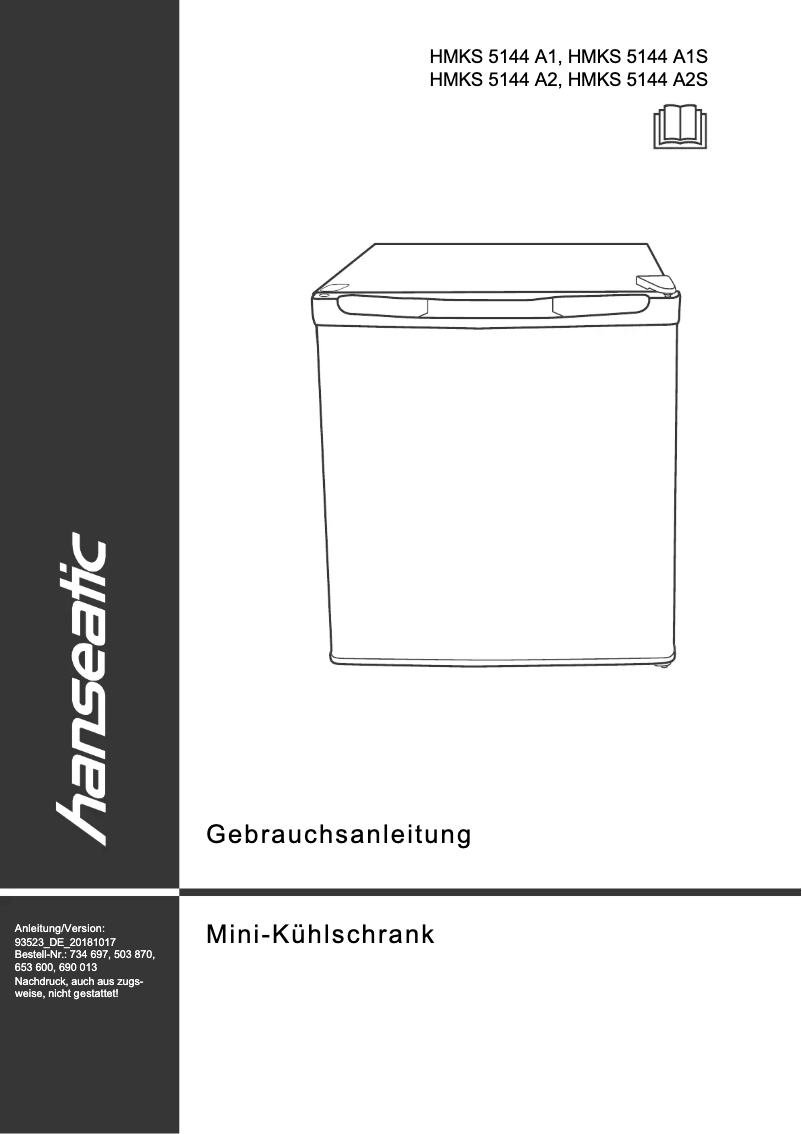 Imagen de la primera página del manual del dispositivo HMKS5144A1