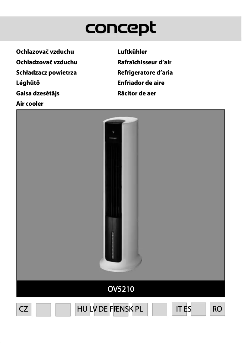 Page 1 de la notice Manuel utilisateur Concept OV5210