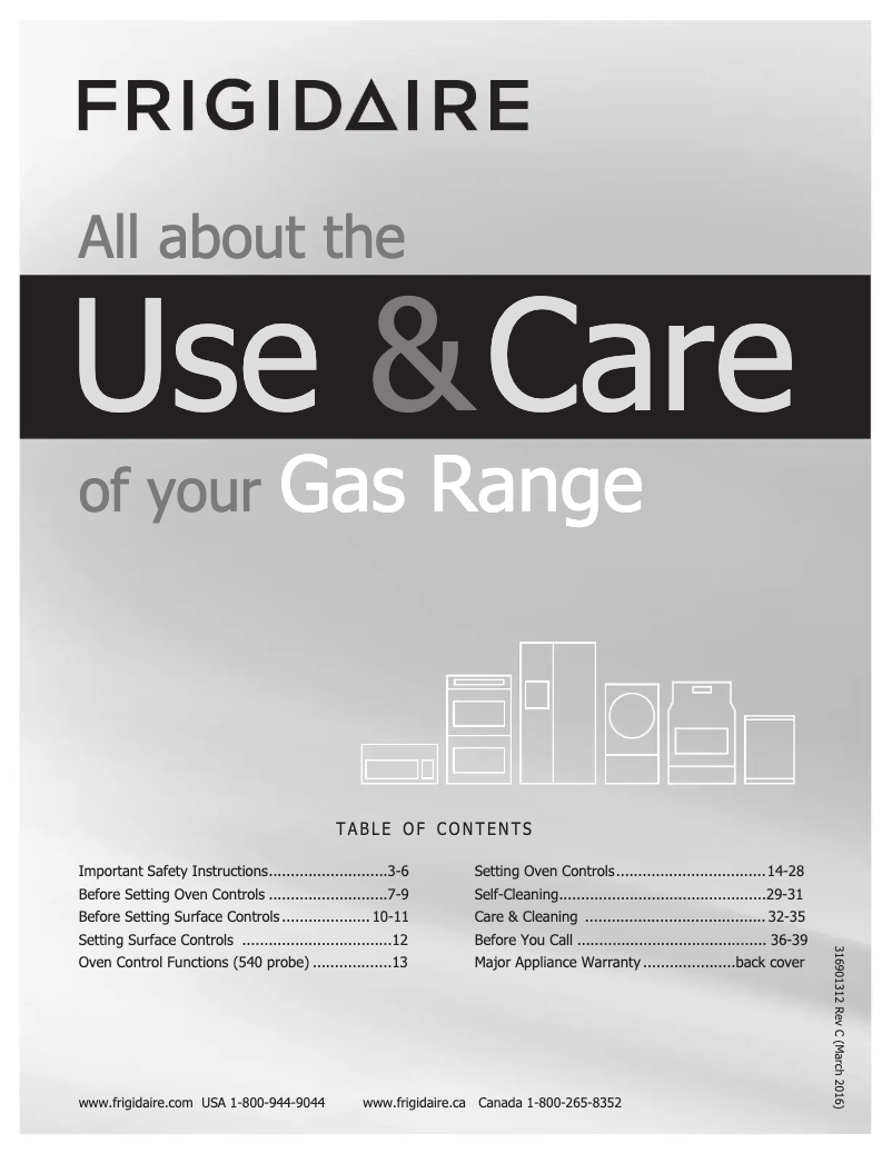 Image de la première page du manuel de l'appareil FGGF3058RF