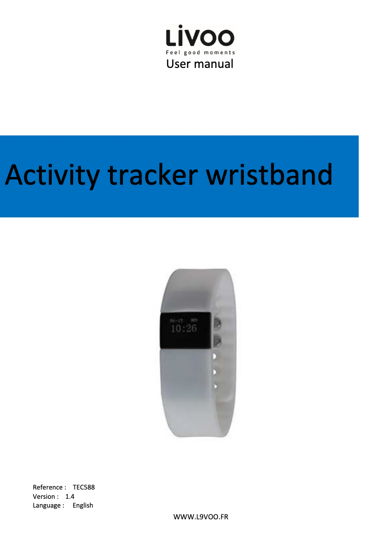 Page 1 de la notice Manuel utilisateur Livoo TEC588