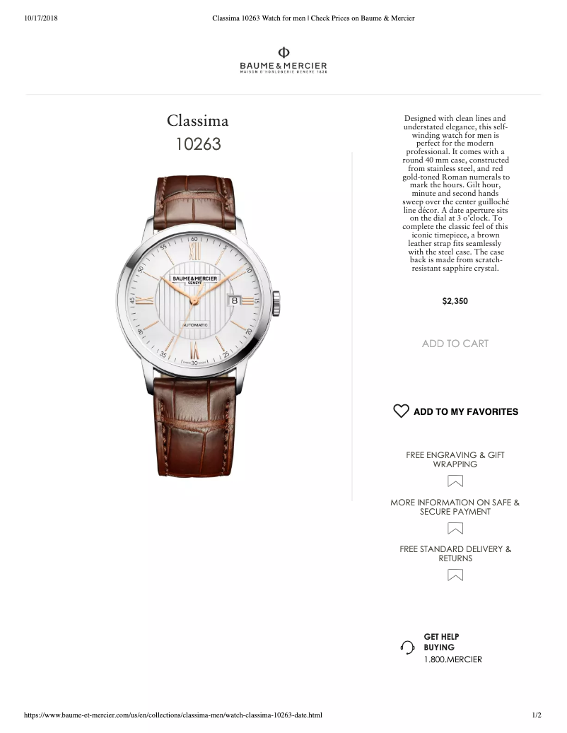 Image de la première page du manuel de l'appareil Classima 10263