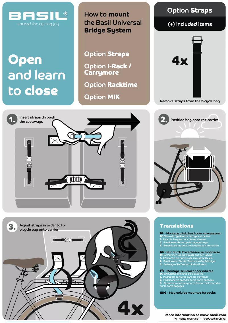 Image de la première page du manuel de l'appareil Urban Load