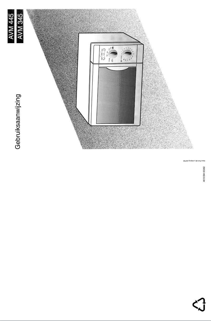 Page 1 de la notice Manuel utilisateur Whirlpool AVM 345