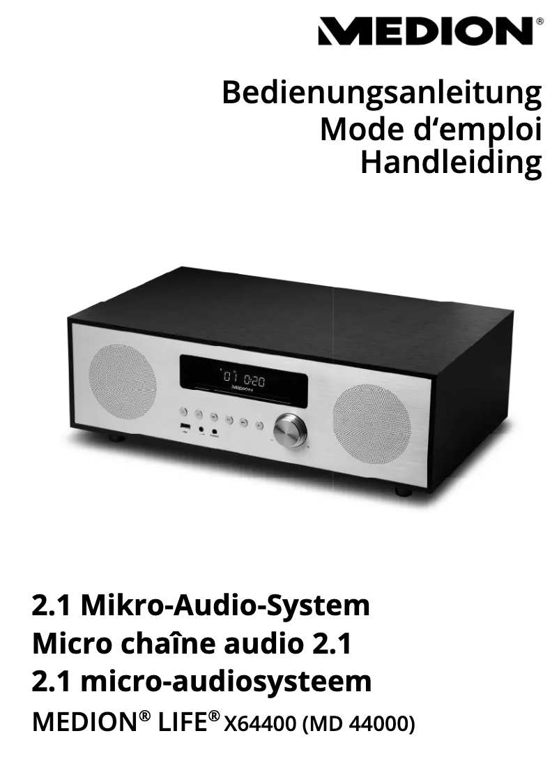 Image de la première page du manuel de l'appareil LIFE X64400 (MD 44000)