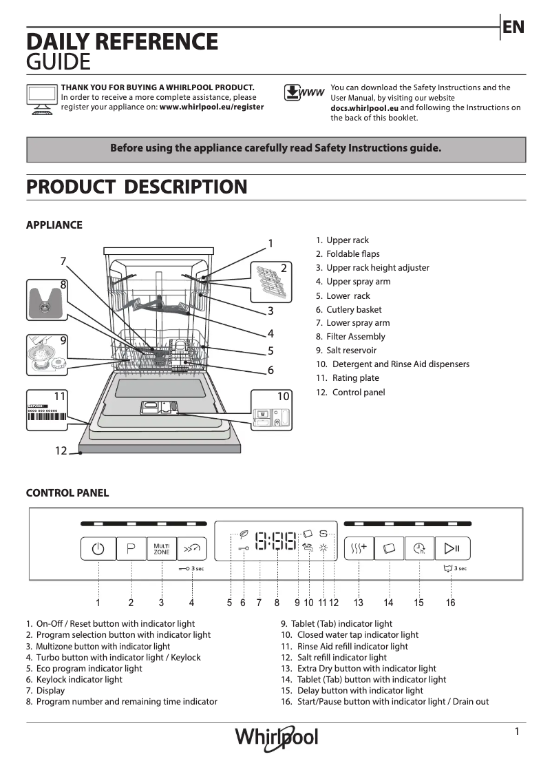 Image de la première page du manuel de l'appareil WFO 3T141 X