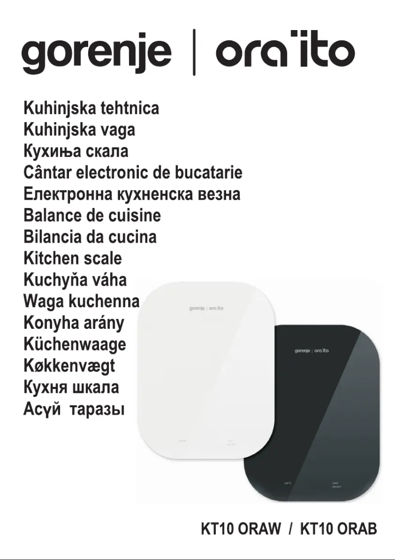 Page n°1 - Mode d'emploi Gorenje KT10ORAB