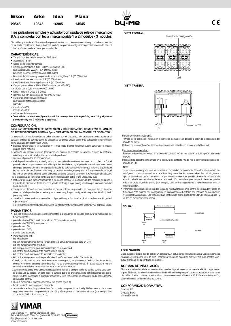 Page n°1 - Manuel utilisateur Vimar 16985.B
