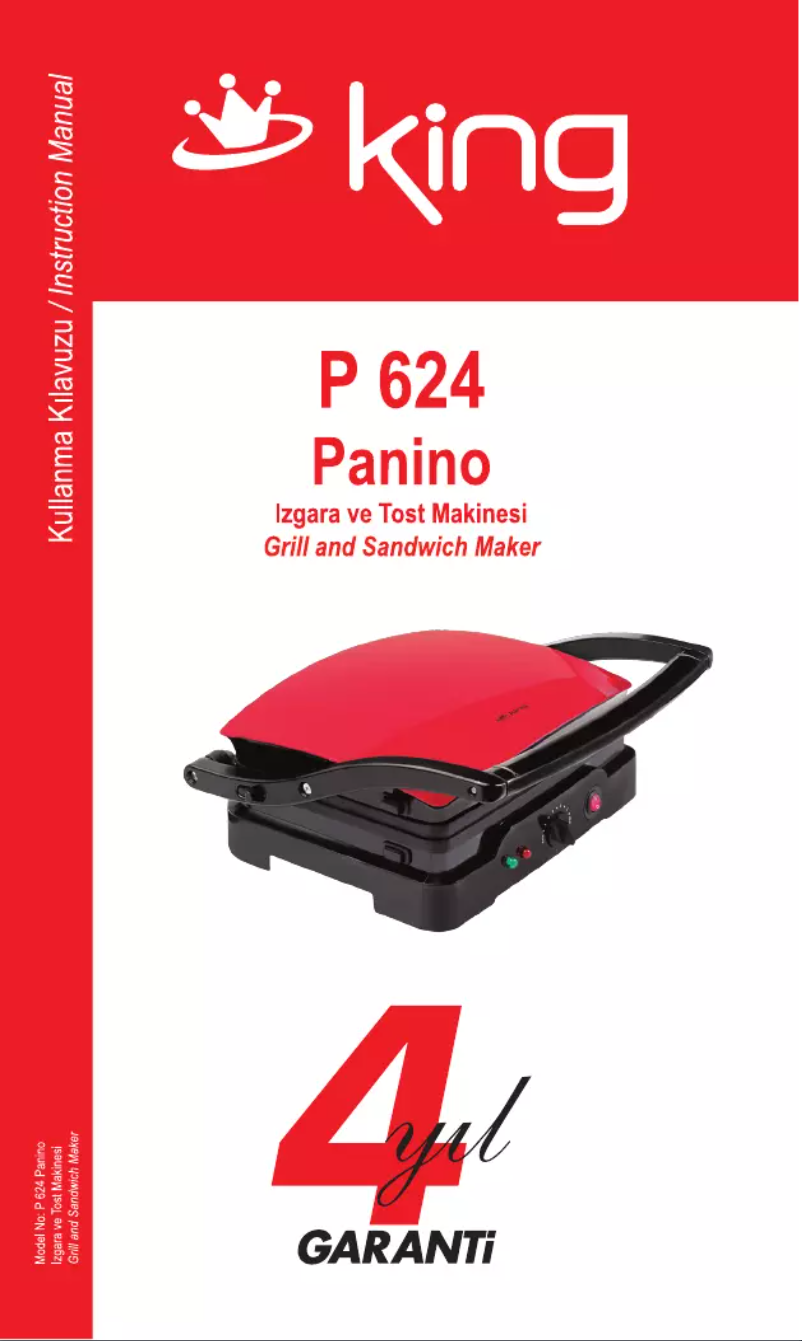 Page n°1 - Manuel utilisateur King P-624