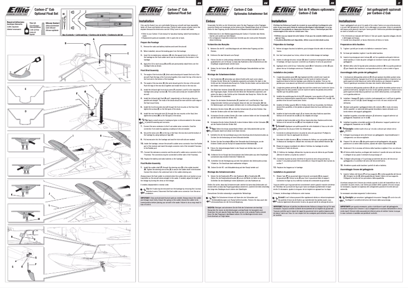 Page n°1 - Manuel utilisateur E-flite EFL1045016