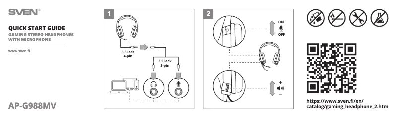 Image de la première page du manuel de l'appareil AP-G988MV