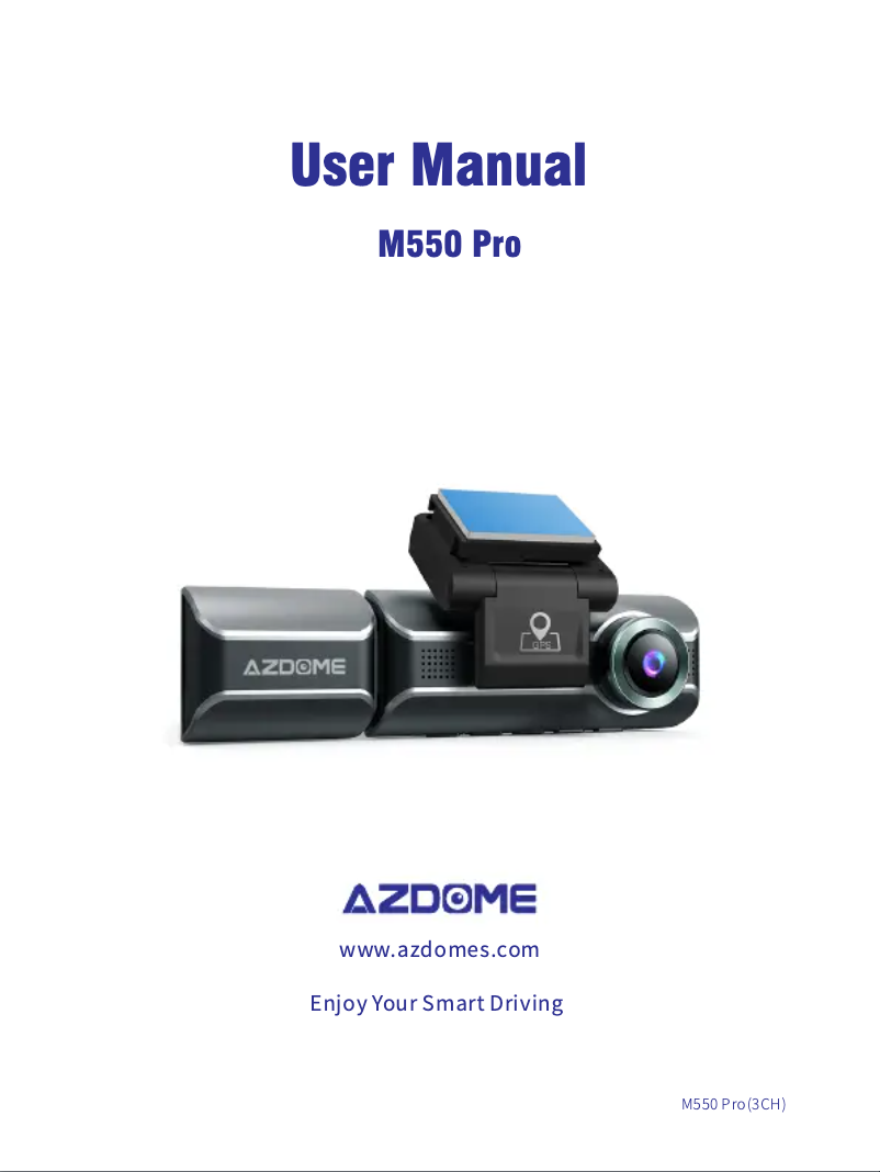 Page 1 de la notice Manuel utilisateur AZDome M550 Pro