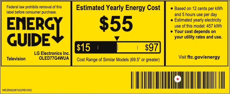 Image de la première page du manuel de l'appareil OLED77G4WUA