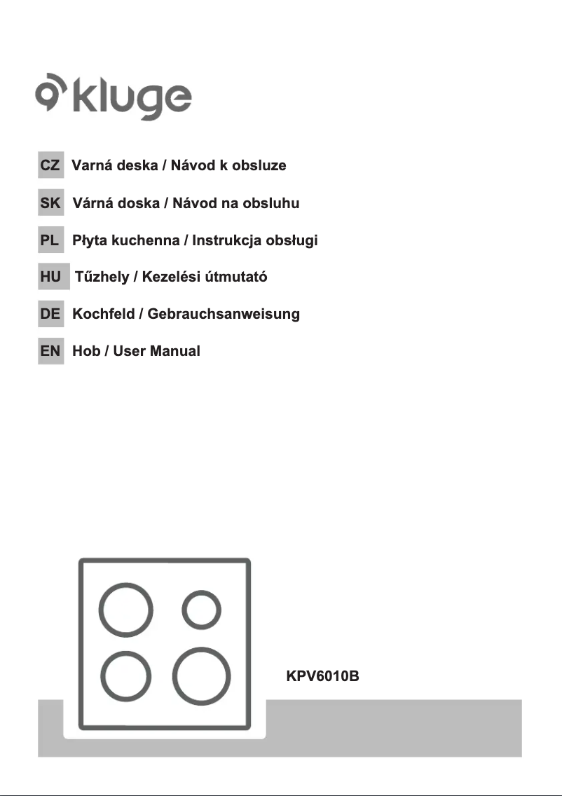 Page n°1 - Mode d'emploi Kluge KPV6010B